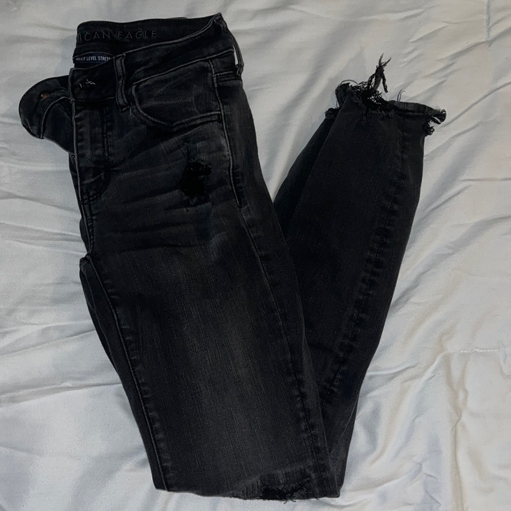 Black Next Level Stretch AE Jeggings